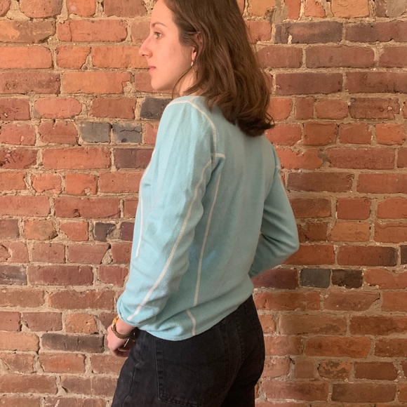 Baby Blue Italian Cashmere Sweater - Picture 2 of 4